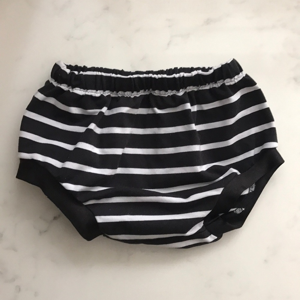 Striped swim shorties